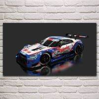 Cool Race Car GTR Tuning Sport Vehicle Artwork Living Room Home Art Decoration Fabric Posters Wall Picture