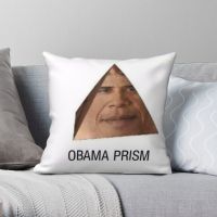 [FAZOZO Home Textile Store] ปลอกหมอนสี่เหลี่ยมลายปริซึม Obama Meme ปลอกหมอนเตียงผ้าลินินโพลีเอสเตอร์กำมะหยี่พิมพ์ลายปลอกหมอนซิป