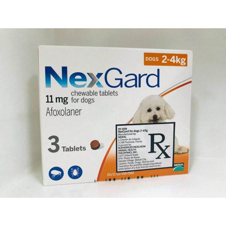 【COD】 NEXGARD CHEWABLE FOR DOGS 2 TO 4 KG (1 TABLET ONLY) | Lazada PH