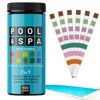 Pool Test Strips Salt Water Pool Testing Kit 100 Strips Pool And Spa Test For PH Water Hardness Test Kit For Hot Tub Chlorine PH Inspection Tools