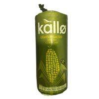 (แพ็ค 2) Kallo เค้กข้าวโพดไขมันต่ำเค็มเบา ๆ 130 กรัม