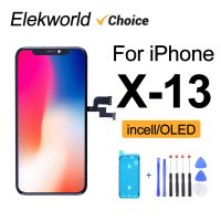 Elekworld สำหรับ X OLED XS MAX XR 11หน้าจอ LCD 13 Incell พร้อมจอแสดงผลทดแทนสัมผัสทำให้เป็นดิจิทัลประกอบ3มิติ12 Pro Max