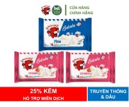 Combo 3 Gói Phô Mai Hỗ Trợ Miễn Dịch Phô Mai Vuông Belcube 15 Viên Vị