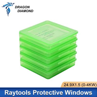 5 Pcs Raytools Protective Windows Focus Lens 27.9*4.1mm 24.9*1.5mm For Raytools Fiber Laser Head BT240S BM109 BM114S
