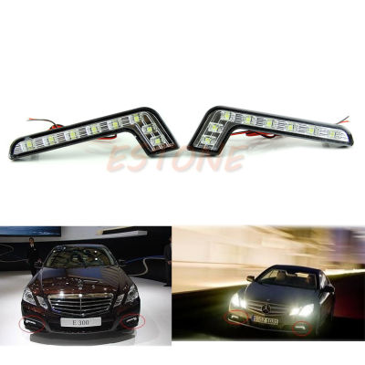 1 Pair รถกันน้ำ Daytime Running Light 8 LED แสงกลางวัน Super White DC12V