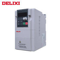 Qizaotia DELIXI 380V 0.75KW/1.5KW/2.2KW/3.7KW อินเวอร์เตอร์อินพุต3เฟสไดรฟ์สำหรับมอเตอร์ตัวควบคุมความเร็ว50HZ 60HZ DC ตัวแปลงความถี่ VFD