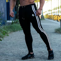 Mens Side Striped Trousers Tracksuit Bottoms Skinny Joggers Sweat Pants Track Men Long Sweatpants Male Hip Hop Harem Trousers