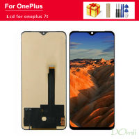 TFT (ไม่มีลายนิ้วมือ) สำหรับ Oneplus 7T จอแสดงผล OLED หรือ TFT LCD Touch Screen เปลี่ยน Digitizer Black Parts