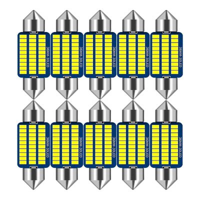 【CW】10 PCS Car LED Bulb Canbus C10W C5W LED Festoon 31mm 36mm 39mm 41mm No error 12V 6500K White Auto Interior Dome Reading Light