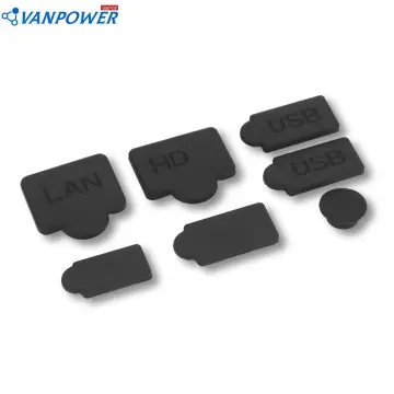 8Pcs Dustproof Plug For PS5 Slim Console Silicone Dust Protector