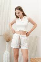 SIMPLYCUTE - Vacation Vibes Shorts สี Bright White