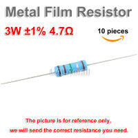 10pcs Metal Film Resistor 3W 2.7R 4.7R Resistors 1% 2.7ohm 4.7ohm 2R7 4R7 Resistance 6x17mm