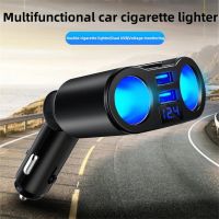 120W Car Chargers Car Cigarette Lighter Socket Splitter Charger Plug Adapter Power Socket Adapter with Voltage LED Display Car Chargers
