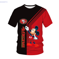 Penjualan 2023！New！panas T-shirt dengan lengan pendek dengan logo tim rugby San Francisco 49ers, nyaman untuk memakai, mode musim panas, gaya hip-hop, cocok untuk laki-laki dan perempuan. 2023. High quality products （Freeprinting of names）