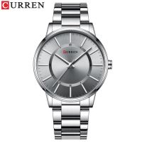 ⌚CURREN เหล็กกล้าไร้สนิมหรูหราทองของผู้ชายนาฬิกาแบรนด์ชั้นนำ Relogio Masculino นาฬิกาธุรกิจชายนาฬิกาควอตซ์สำหรับผู้ชาย