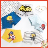 【Ready Stock】 ✳❡✐ C22 Ready Stock Boy Boxer Underwear for 3-12 Yrs Seluar Dalam Kids Safety Comfortable Antibacterial Cotton Boys Boxer Panties Cartoon Batman Super Hero Pattern Children Boxer