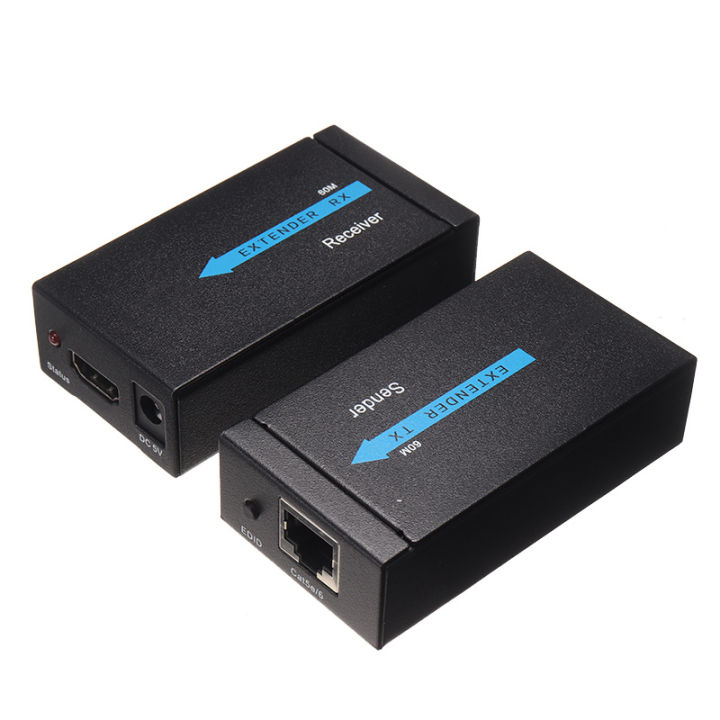 For HDMI Extender To RJ45 CAT5e CAT6 Converter LAN Ethernet Network Adapter  Repeater 1080P HDMI Cable