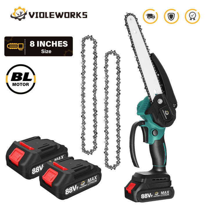 VIOLEWORKS 3000W 8 Inch Brushless Pruning Chainsaw Portable Electric