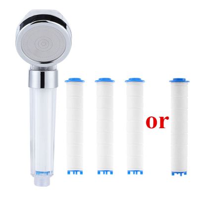 Negative Ions Pressurized Handheld Shower Head Bathroom Showering Bathing Sprinkler Handheld Bath Sprayer with PP Cotton Filters Showerheads