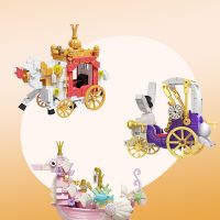 Disney Fairy Tale Building Blocks Sets Alice Cinderella Princess Mermaid Bricks Plastic Toys Gifts for Girls New Toys 2022 Building Sets