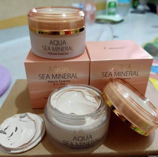 CAIMEI Aqua Sea Mineral (Natural & Moistening Foundation Cream 8 in 1 ...