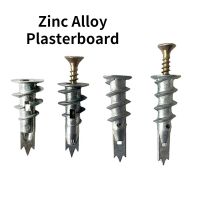 5/10/20sets Zinc Alloy Plasterboard Drywall Anchor Hollow Wall Self-drilling Wall Plug with Tapping Screw Drywall Bolt Nails Screws Fasteners