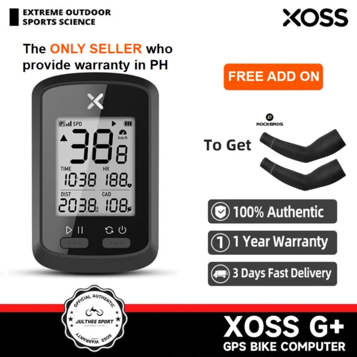 【Ready Stock in PH】XOSS G+ GPS Cycling Computer Wireless Bike
