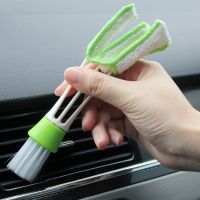 【CW】 1pc Portable Double Ended Car Air Conditioner Vent Slit Cleaner Brush Instrumentation Dusting Blind Keyboard Cleaning Brush