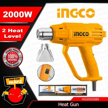 Ingco HG2000385 Heat Gun / Hot Air Gun 2000W (SS)