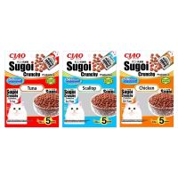 ขนมแมว CIAO CAT FOOD SUGOI CRUNCHY PLUS PREBIOTICS ขนาด 1.14 กิโลกรัม จำนวน 1 แพ็ค