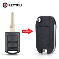 KEYYOU ดัดแปลงพับรถสำหรับ Vauxhall สำหรับ Opel Corsa D C Combo Tigra Meriva Agila 2ปุ่ม Remote Key Case