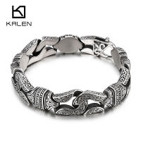 14mm Cool Boxing celet Mens Stainless Steel Wristband Silver Color Casting Jewelry