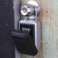 Mini Aluminium Alloy Wall Mounted Key Storage Secret Box Organizer Holder Password Master Lock No Key Home Security Equipment