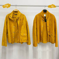 Fast Shipping Chapter Z, A Piece Of Art Is Turning Over Autumn, Y Fashion Leather Lapel White Ginger And Yellow