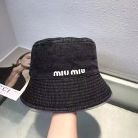 Cowboy fisherman hat miu miuˉwomen show face small spring and summer super hot all-match casual face-covering embroidery hat bucket basin hat