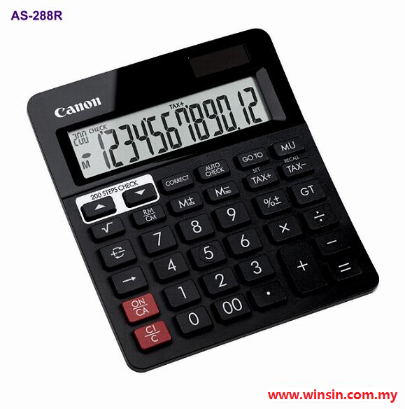 CANON DESKTOP CALCULATOR 12digit * AS288R * .The 12digit desktop