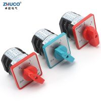 ‘；【=- ZHUCO HZ5D-20/4 L02 L03 M04 20A 2 3 Positions 2 Poles Rotary Cam Transfer Multipolar Poles Combined Power Transfer Switch