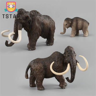 TS【ready Stock】Mammoth Wildlife Model Ornament Simulation Artificial Animal Elephant Model ของเล่นเพื่อการศึกษาสำหรับของขวัญเด็ก【cod】