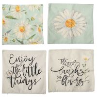 Summer Decorations Pillow Covers Daisy Quote Floral Pillows Decorative Throw Pillows Spring Summer Farmhouse Decor