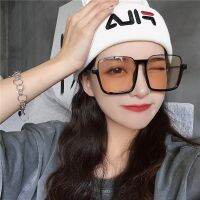 [COD] Half Frame Gradient Fashion Trend Sunglasses Douyin Streaming Hot Net Anti-Blu-ray Flat Mirror