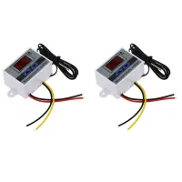 【LZ】✕  2X Controlador de Temperatura Digital Display Interruptor De Controle De Termostato E Sensores Termistor Sonda De Temperatura (220V 1500W)