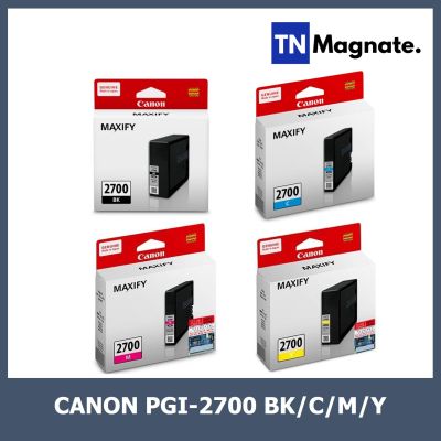 [หมึกพิมพ์อิงค์เจ็ท] Canon PGI-2700 BK/C/M/Y - เลือกสี