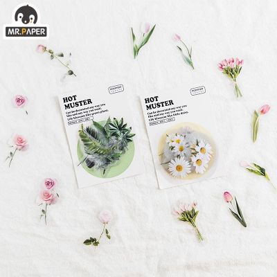 40Pcsbag Plant Flower HOT Collection Decoration Diary Sticker Scrapbook Planner Decoration Stationery Sticker