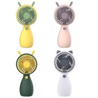 Stylish Personal Fan Powerful Eyelash USB Rechargeable Cute Head Design Mini Portable Fan Indoor Outdoor Travelling