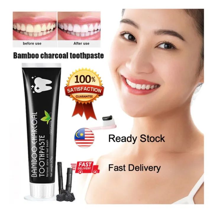 Activated Bamboo Charcoal Toothpaste [READY STOCK] - 105g | Lazada