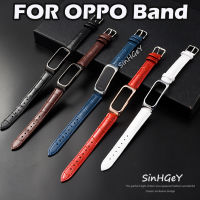 สายหนังสำหรับ OPPO สายรัดหนังจระเข้สายสร้อยข้อมือหนังวัวสายรัดข้อมือสำรองสำหรับ OPPO