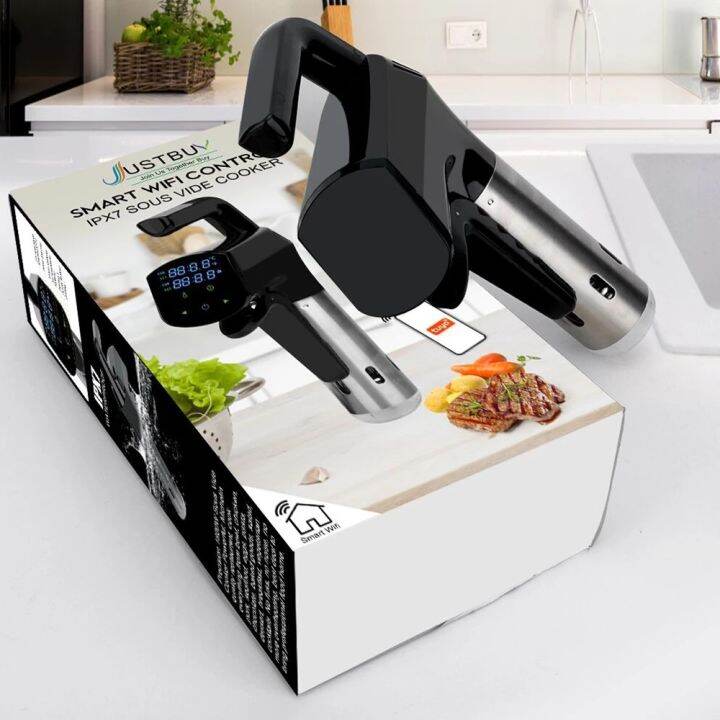 เครื่องซูวี-เครื่อง-sous-vide-กำลังไฟฟ้า-1800-วัตต์-เครื่องทําอาหาร-เครื่องทำสเต็ก-ซูวีเครื่อง-เครื่องทำซูวี-ipx7-anovaเครื่องซูวีมีการรับประกัน