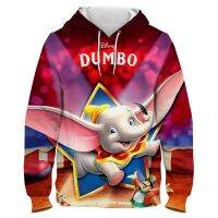 Sudadera con capucha para niños y niñas, suéter con estampado 3D de Disney Dumbo, Hip Hop, moda urbana, primavera y otoño, 2022