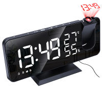 ONEUP Electronic Alarm Clock With Projection LED Digital Smart Wall Clock FM Radio Time Projector Snooze Bedroom Bedside Clock
