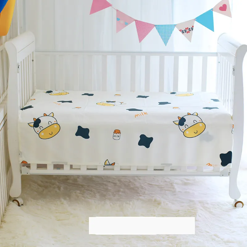 3 Sizes Cotton Crib Sheets Soft Baby Bed Covers Cartoon Print Pattern  Newborn Toddler Bedding Kids Mini Bed Sheet Cot Sheet | Lazada PH